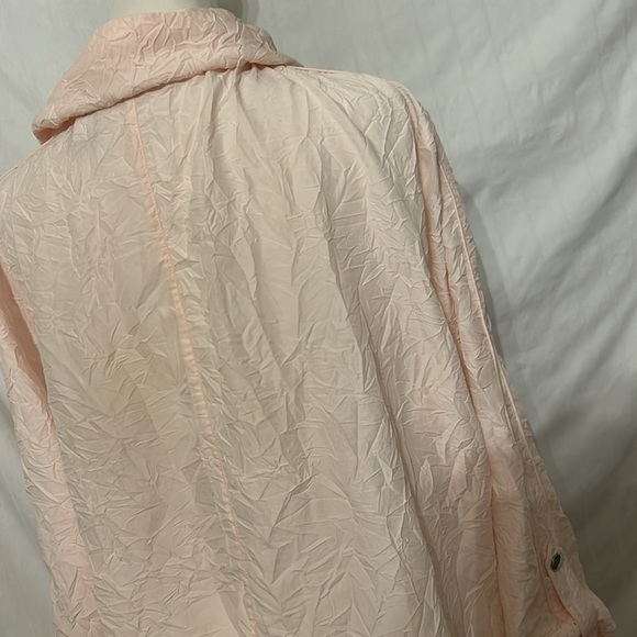 Chico's Weekends Lt Pink Lightweight Button Front Jacket Sz 3 - Picture 6 of 12